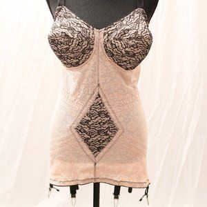 Rago Pink and Black Shaping Body Briefer